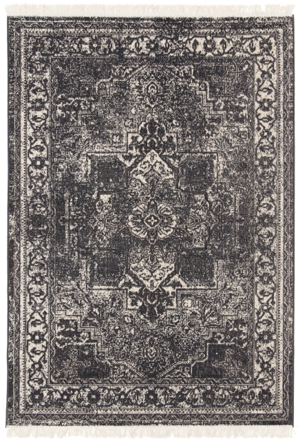 Tapis Noir et Crème - FINE