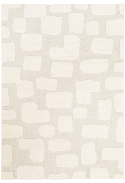 Tapis Moderne Crème et Lin - HERA - 120 x 170