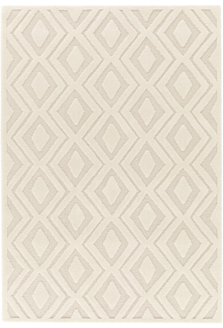 Tapis Relief Crème et Lin - HERA