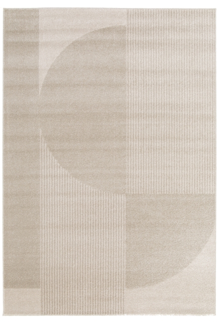 Taupe and Cream rug - HEMERA - 120 x 170