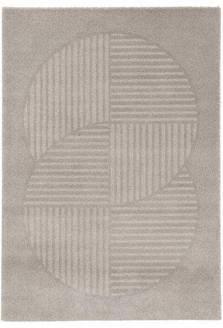 Grey graphic rug - ARTEMIS - 120 x 170