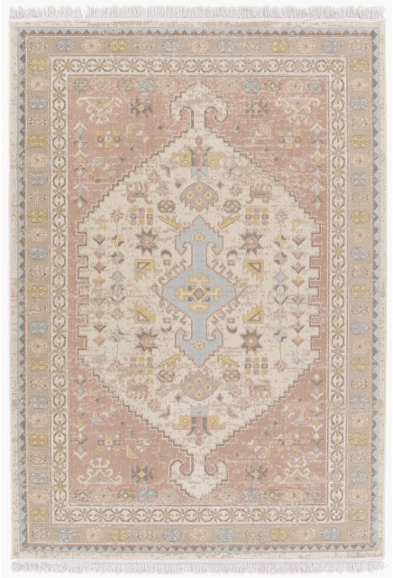 Tapis Crème et Rose - FINE