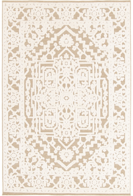 Alfombra oriental Lino y Crema HELIOS - 160 x 230