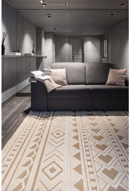 Linen and Cream Rugs - HELIOS